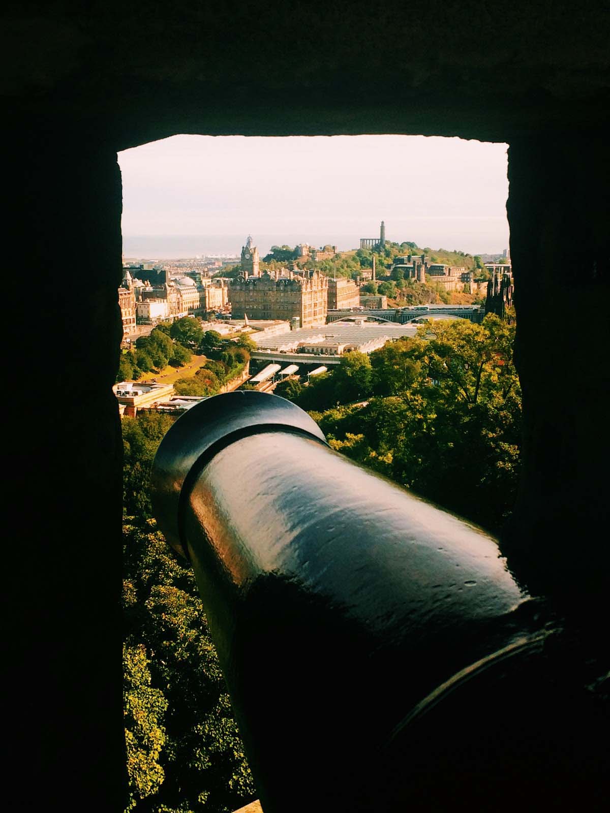 Cannons loom large over Edinburgh