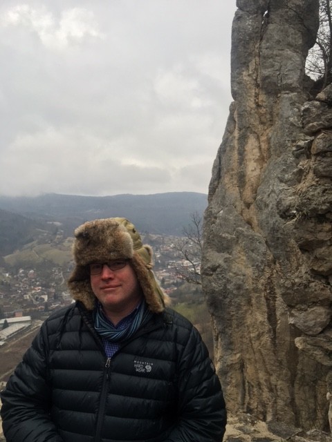 Jamie at the old Ključ fort, Bosnia and Herzegovina